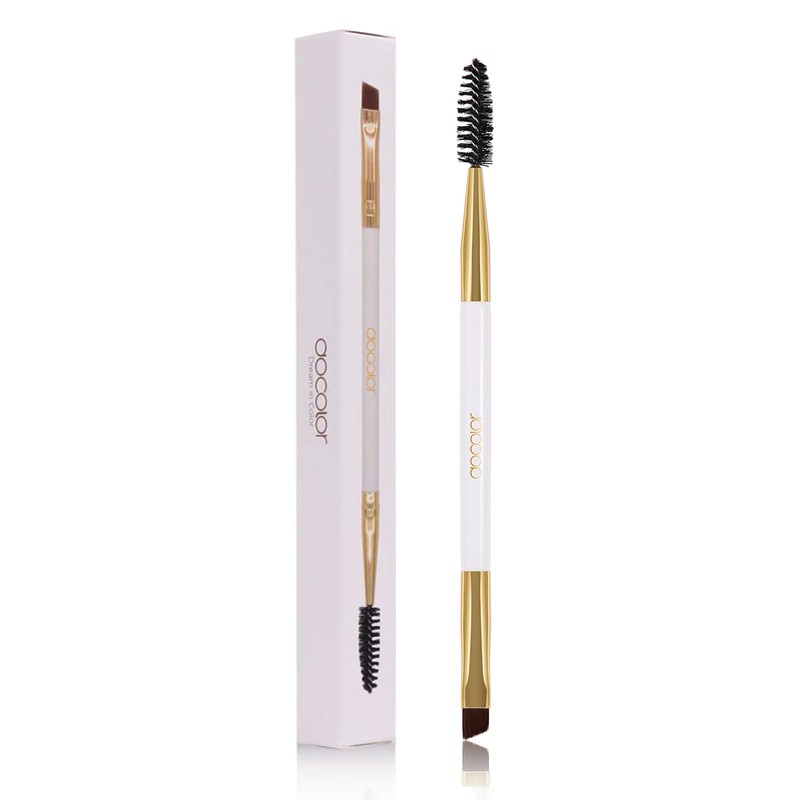 Docolor Eyebrow Brush Duo Eyebrow Spoolie Professional Angled Eye Brow