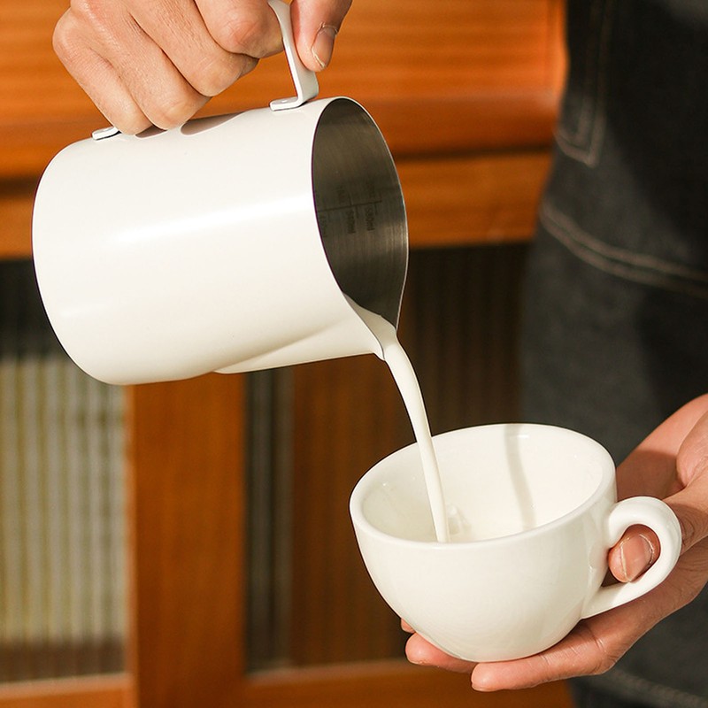 Milk Pitcher 304 Stainless Steel with Scale Thickened Design 350ml
