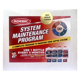 Roebic SMP-1000-PAK-1 Complete Septic System Maintenance Kit: 4 Quarts, Pack of 1, All-in-One Solution for Septic System Care