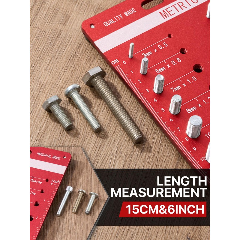 Thread Checker, 44 Nut and Bolt Thread Checker, Bolt Size
