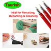 TAURISH Fiberglass Scratch Brush Pen 3 Pack Jewelry Watch Coin