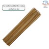 HAHIYO 16Inches 40Pcs Natural Carbonized Bamboo Plant Stake Wood Garden