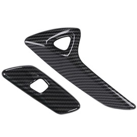 G-PLUS Carbon Fiber Interior Door Handle molding Cover Trims Compatible with Chevy Corvette C7 2014 2015 2016 2017 2018