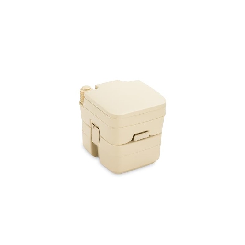 Dometic 301096602 5.0 Gallon Portable Toilet, Parchment