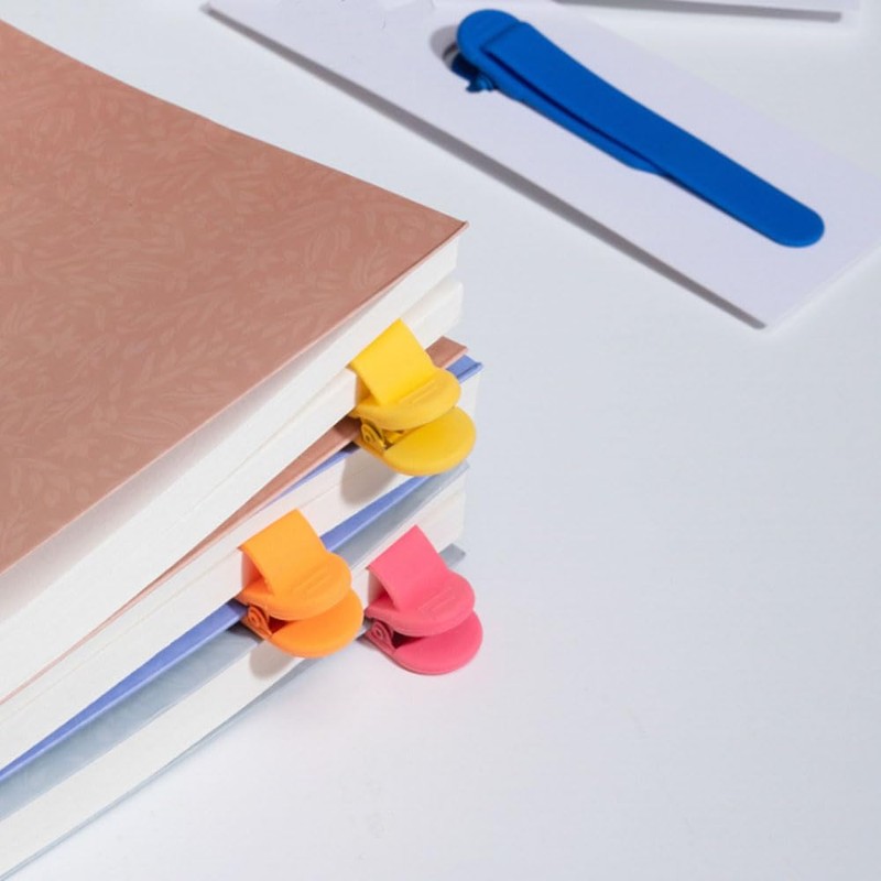 EOMECUIGAO Set of 3 Bookmarks, Bookmarks, Clips, Page Turning, Automatic
