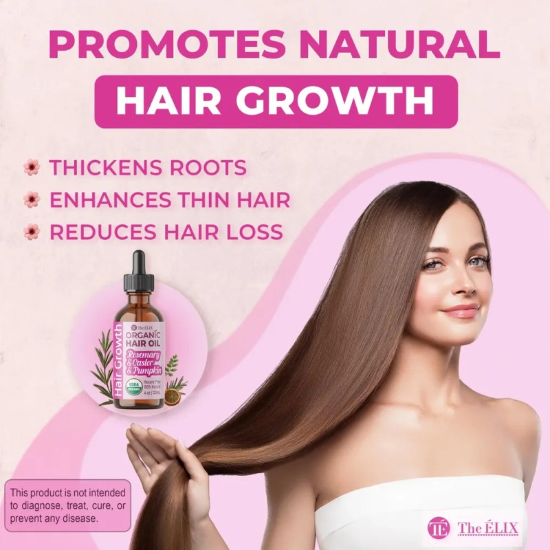 Aceite Capilar The Elix Organic Hair Growth 120 Ml Con