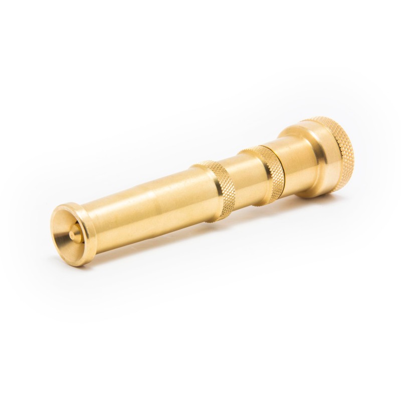 2-Pack 3-in-1 Multi-Purpose 5-inch Brass Twist Garden Hose Nozzle with