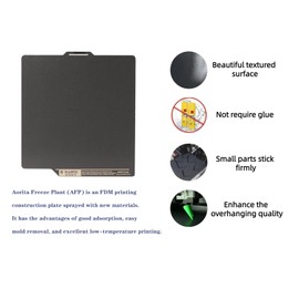 Aorita3d AFP Sheet(Not PEI Sheet) Build Plate 235x235mm for Creality Ender 3/Ender 3 Pro/Ender 3 V2/3 V2 Neo/Ender 3 Neo/Adventurer 5M