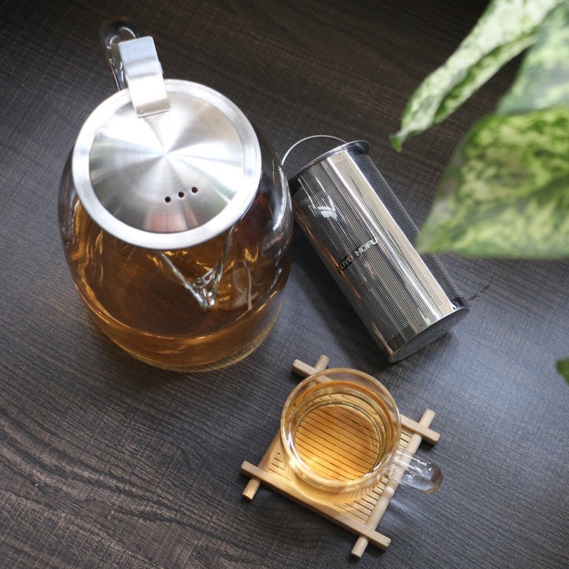 Glass Teapot with infuser, Tea Infusers for Loose Tea, Small