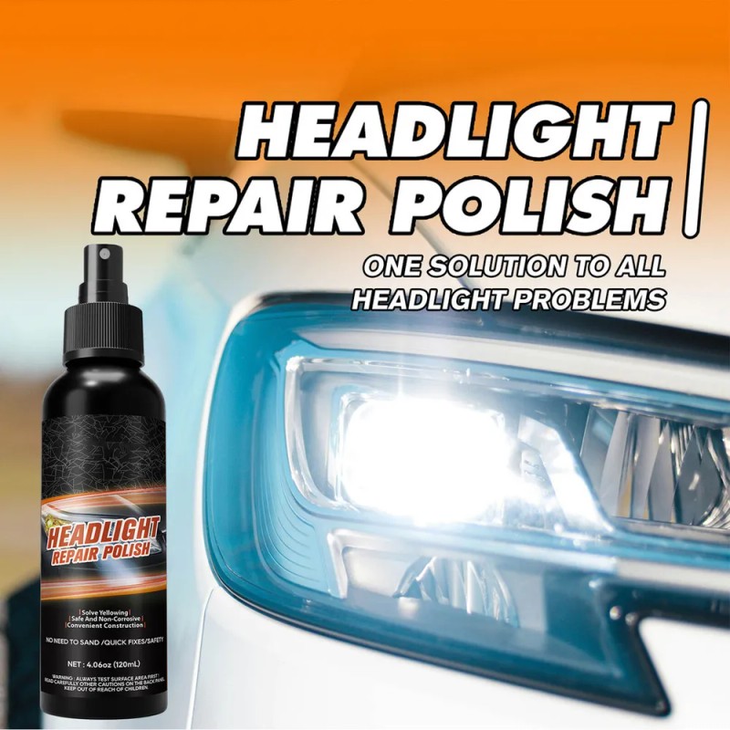 Solución Duradera Para Limpieza De Faros Delanteros, Restaur