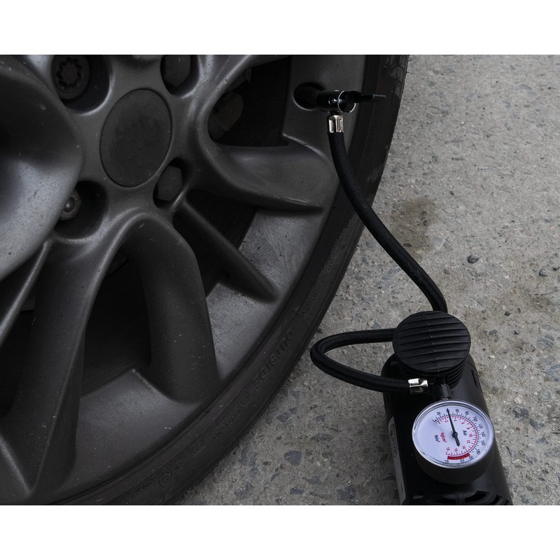 Hyfive Tyre Compressor Pump 12V DC Car and Bike Inflator