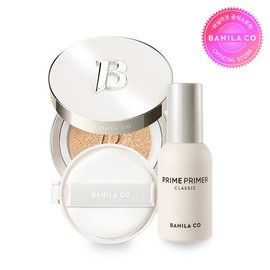 Banila Co. [L.POINT2,000 points] Ultimate White Cushion Main Product + Refill + Primer Classic 30ml, (17 pairs) White Cushion Main Product + Refill + Primer Classic 30ML / 바닐라코 [L.POINT2천점] 얼티밋 화이트 쿠션 본품+리필+프라이머 클래식 30ml, (17페어) 화이트 쿠션 본품+리필+프라이머 클래식 30ML