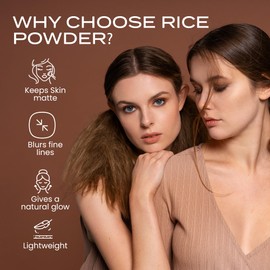 (5Gms Trial Jar) Light Rice Setting Powder by SweetFace Minerals, Blurring Setting Powder, Loose Powder Makeup, Face Powder Compact, Finishing Powder, Pressed Setting Powder, Oil Control Face Powder