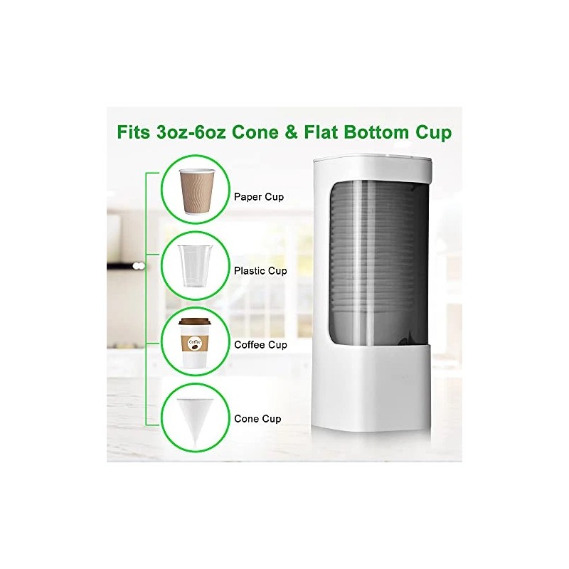 haqaf Cup Dispenser Wall Mounted Bathroom Cup Holder, 3oz-5oz Disposable