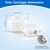 6 Pack of Water Filter Cartridges -Filter Cartridges Compatible with