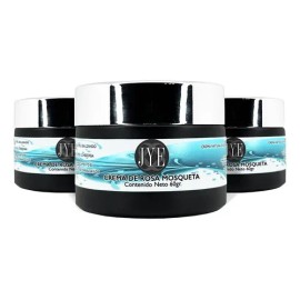 3 Frascos De Crema De Rosa Mosqueta Natural Jye 180 Gramos