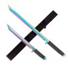 Tactical Master 2 PCS Full Tang Ninja Machete Zombie Tactical