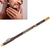 Lápiz de Barbero 3 Piezas, Relleno para Barba Marrón Oscuro,