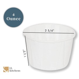 JA Kitchens 4 oz, Paper Souffle Portion Cups, Value set of 500