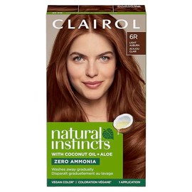 Natural Instincts Haircolor - 6R Light Auburn by Clairol for Unisex - 1 Application Hair Color