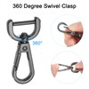 uxcell 1 Set Detachable Snap Hook, 0.59" D Ring Swivel