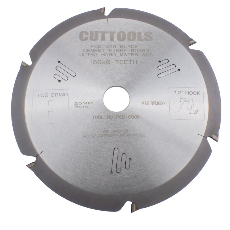 PCD BLADE/CEMENT FIBRE BOARD / 160MM x 20mm Circular Saw