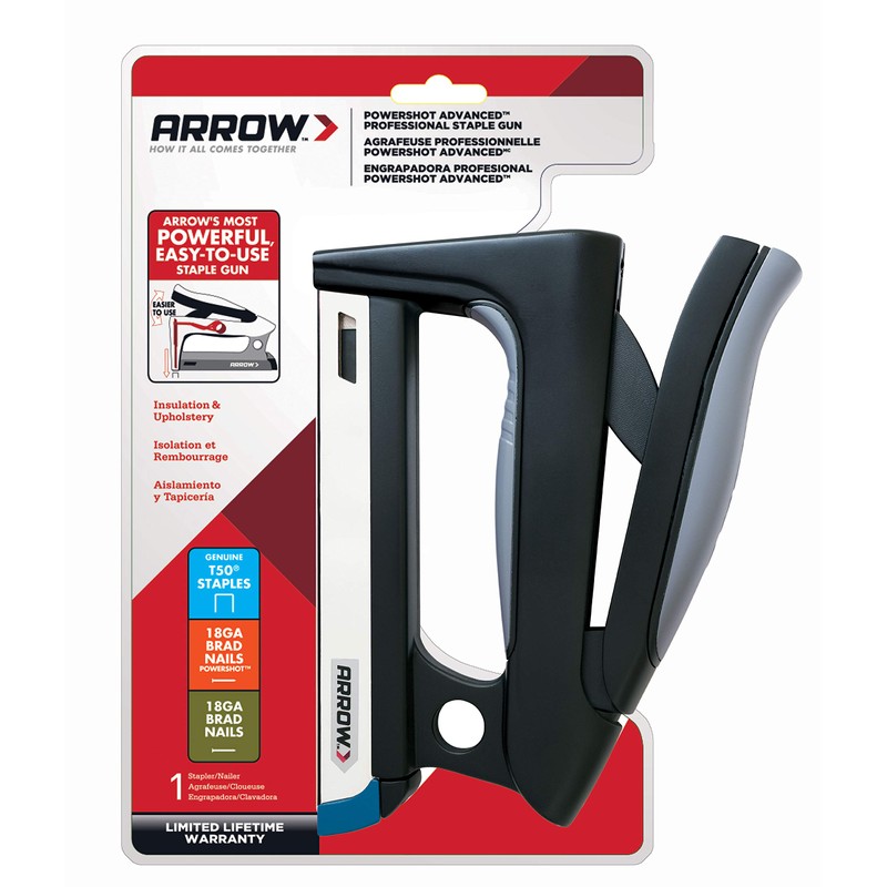 Arrow T50HS PowerShot Advanced Professional Heavy Duty 2-In-1 Staple and