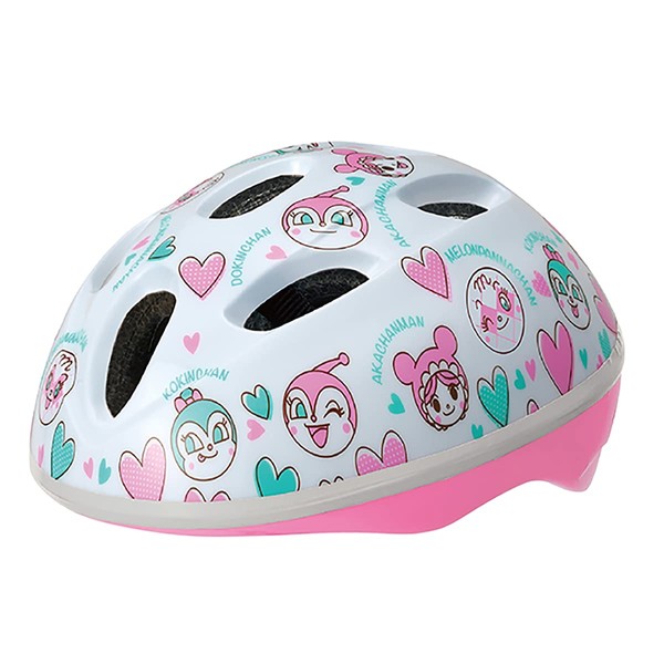 JoyPalette Cabro Helmet Mini, Anpanman Pink, 17.3 - 19.7 inches (44 - 50 cm), SG Standard Compliant