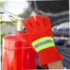 IWOWHERO Insulated Firefighting Gloves Non Slip Heat Resistant Extrication Gloves