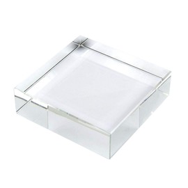 Ten Varotto & Co. EL35380 cm Square Crystal Paperweight 10 x 10 x 3h