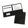 Avery 47988 Two-Pocket Folder, 20-Sheet Capacity, Letter Size, Black, 25/BX