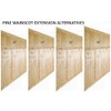 18" Allwood Pine Wainscot Extension Kit