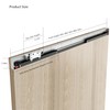 DIYHD 52" Concealed Sliding Barn Door Hardware with Soft Close