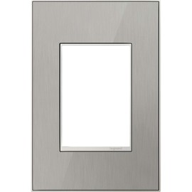 Adorne AWM1G3MS4 1-Gang + Wall Plate in Brushed Stainless