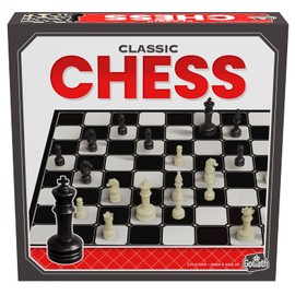 Classic Games - Chess - Includes Full-Sized Plastic Staunton Chess Figures with 2.5" King by Goliath