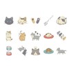 Za-Bi Seal Flake Sticker Cat 95 Sheets + Extra Large