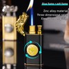 Torch Lighter, Embossed Dragon Cool Lighters - Windproof Adjustable Jet