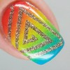 Whats Up Nails - Triangle Spiral Vinyl Tape Stencils for