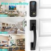 CINOP WiFi Front Door Lock with Handle Set, App Control,