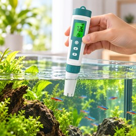 10-in-1 Water Quality Tester for Aquariums & Pools – Digital pH, TDS, EC, Salinity & Temperature Meter