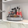 VAEHOLD Pantry Cabinet Lazy Susan Stainless Steel Black Spice Rack