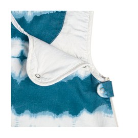 Crane Baby Wearable Blanket, Wearable Soft Cotton Baby Blanket for Boys and Girls 0-9 Months, Blue Tie-Dye, 19”w x 30”h