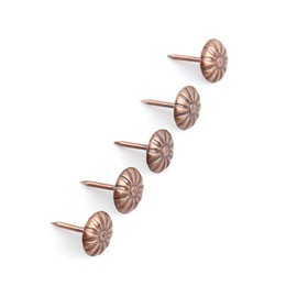 Akozon Antique Decor Nails, Pack of 100 Vintage Bronze Upholstery Nails, Bronze Metal Tags, DIY Decorative Furniture, Decorative Nails, Furniture, Sofa, Shoe, Door, Decorative Tack Stud Set