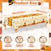 Jhfinely 3 Pcs Happy Thanksgiving Tablecloth - Turkey Fall Plastic