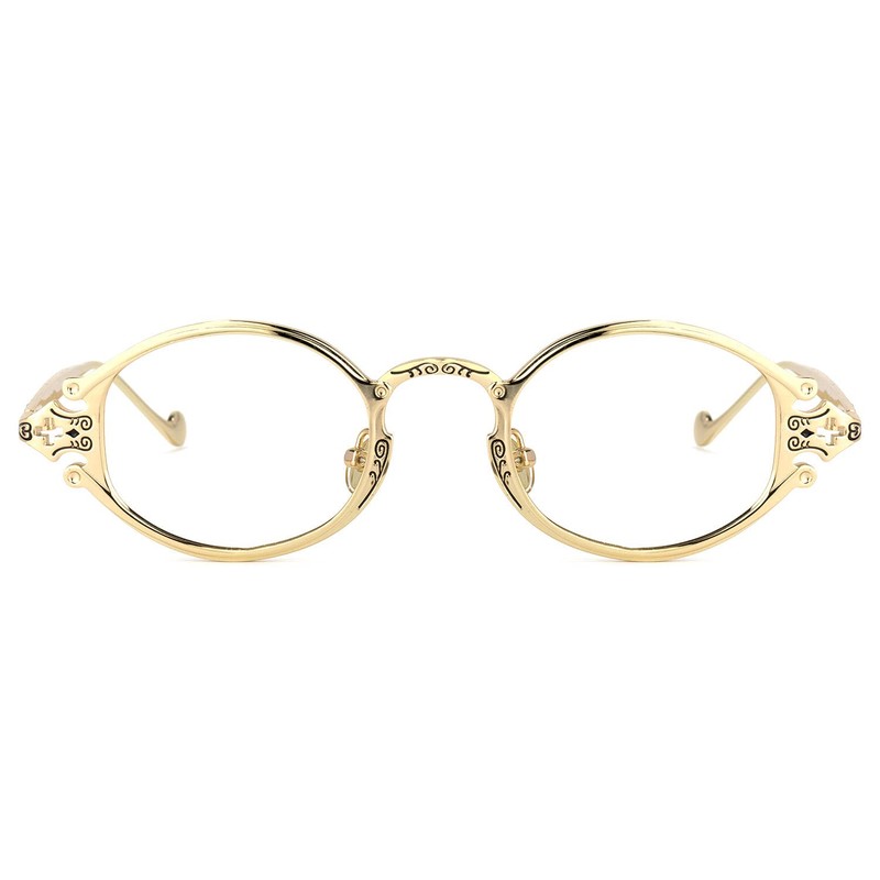 VOOGLAM Retro Round Blue Light Blocking Glasses for Women Men