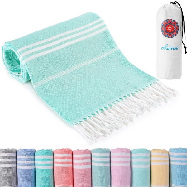 Antfuny Turkish Beach Towels Vacation Essentials Quick Dry Sand Free