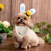 Unique Style Paws Dog Easter Bandanas 2Pcs Washable Cotton Triangle