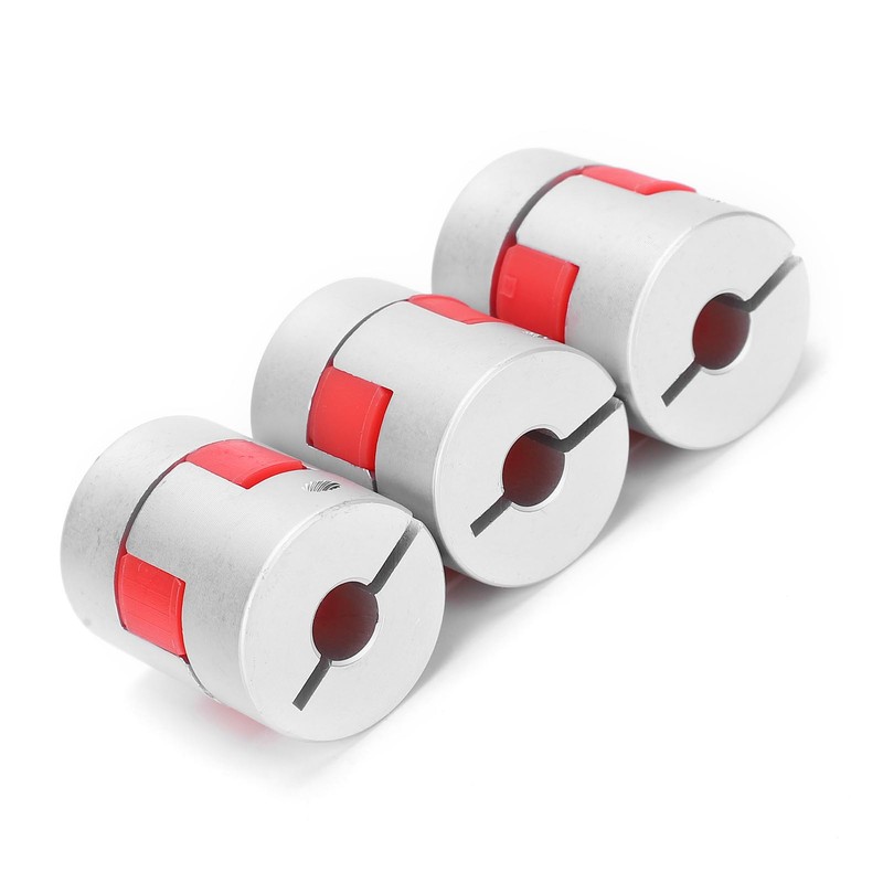 3Pcs Flexible Coupler Aluminum Alloy Ball Screw Coupling Kit Motor