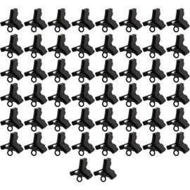 50Pcs Black Fishing Treble Hook Cover Fishing Hook Protector Fishing Hook Safety Cap for Protect Finger for Standard Hook Size Bonnets Sports and Outdoors