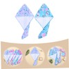 Baluue 2pcs Microfiber Hair Drying Towels Super Absorbent Printing Wraps